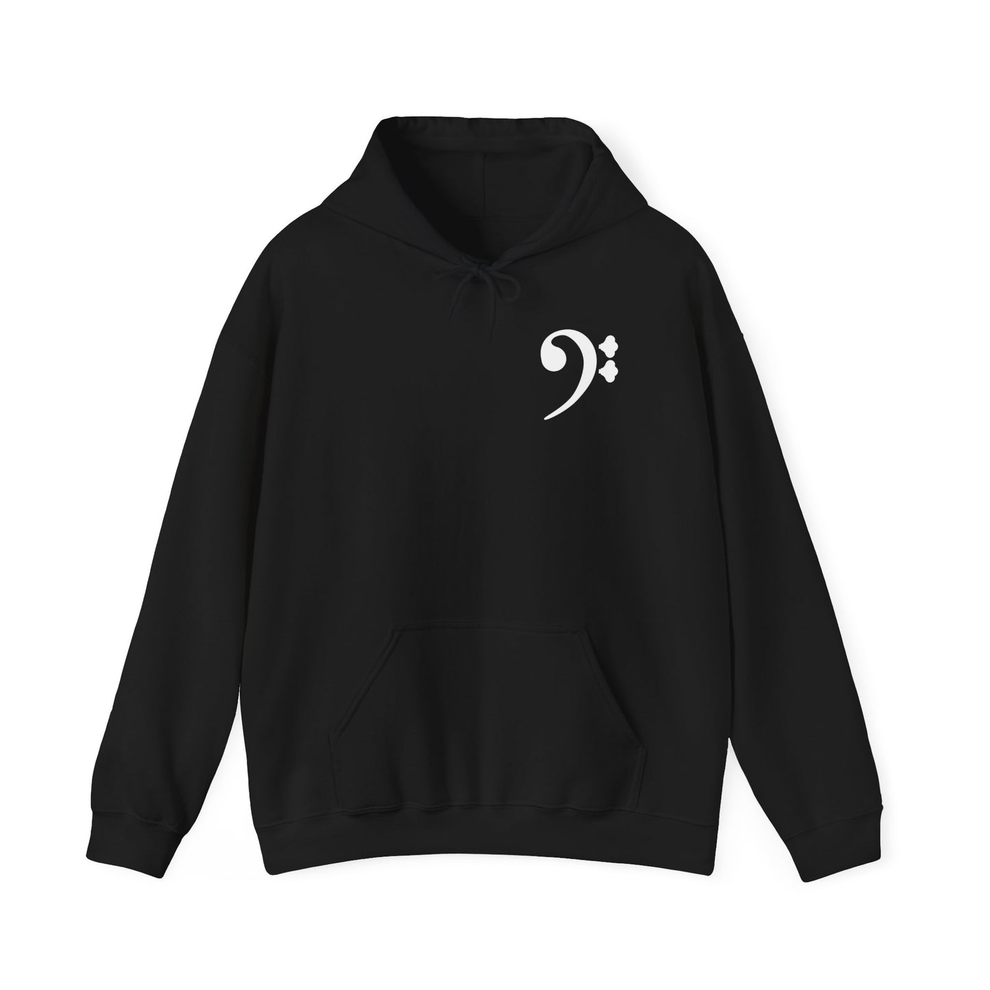 Bass essentials hoodie in black (unisex) by Xavier Foley