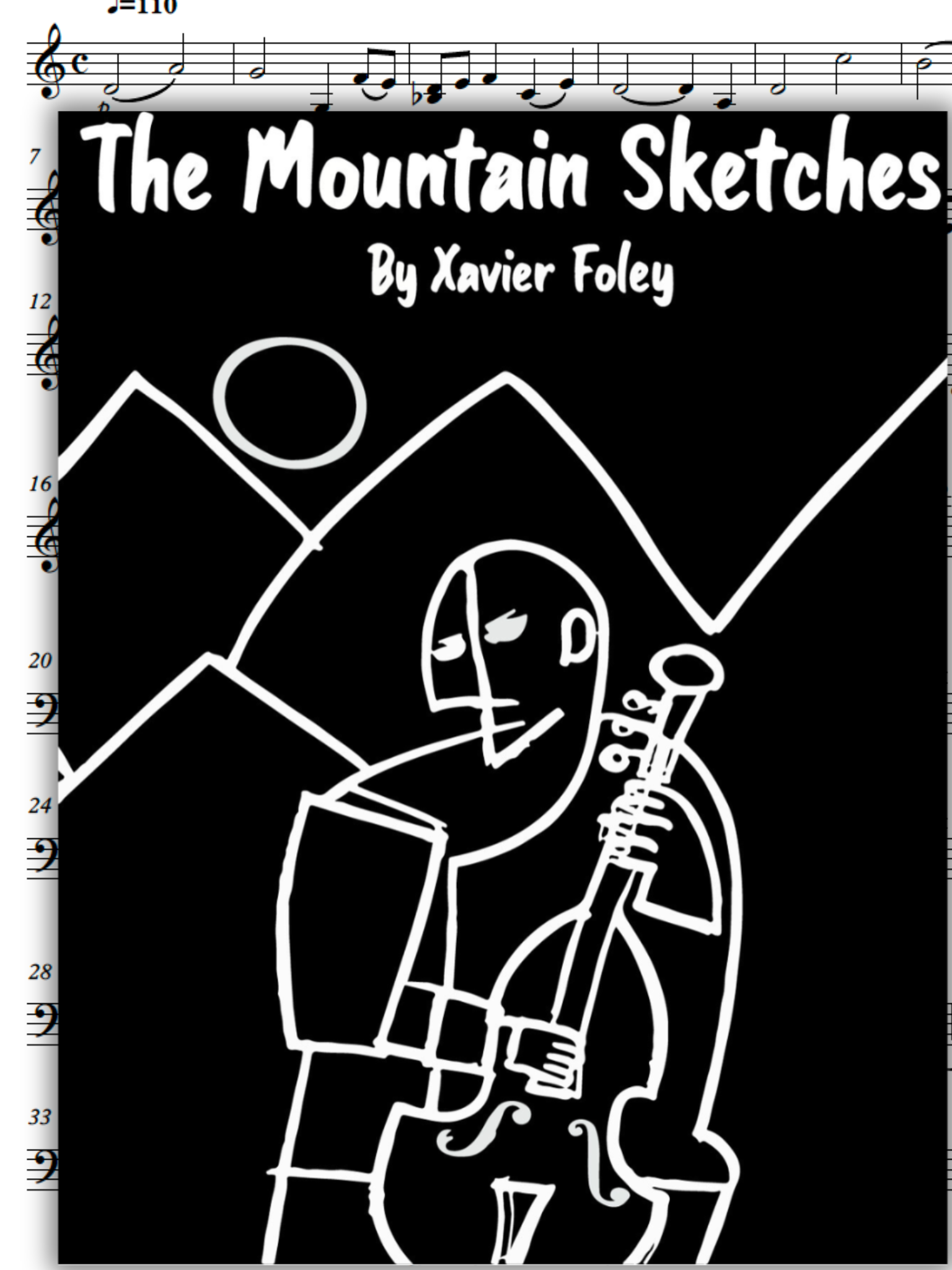 アート・デザイン・音楽 Dessins Tout-Terrain The Mountain Sketches (Intermediate - advanced) – Xavier Foley