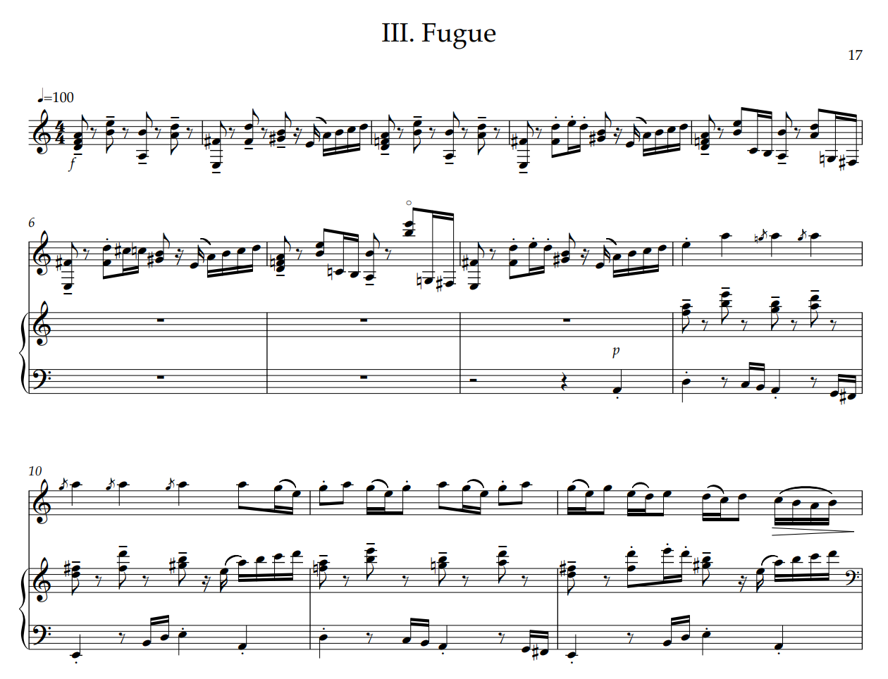 ザビエル・フォーリーによるソウルベース協奏曲【ピアノリダクション】