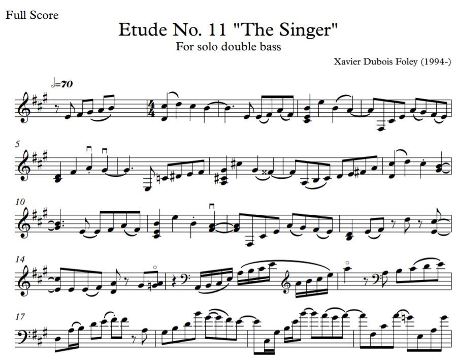 Bundle Pack Etudes 1-12 for solo double bass