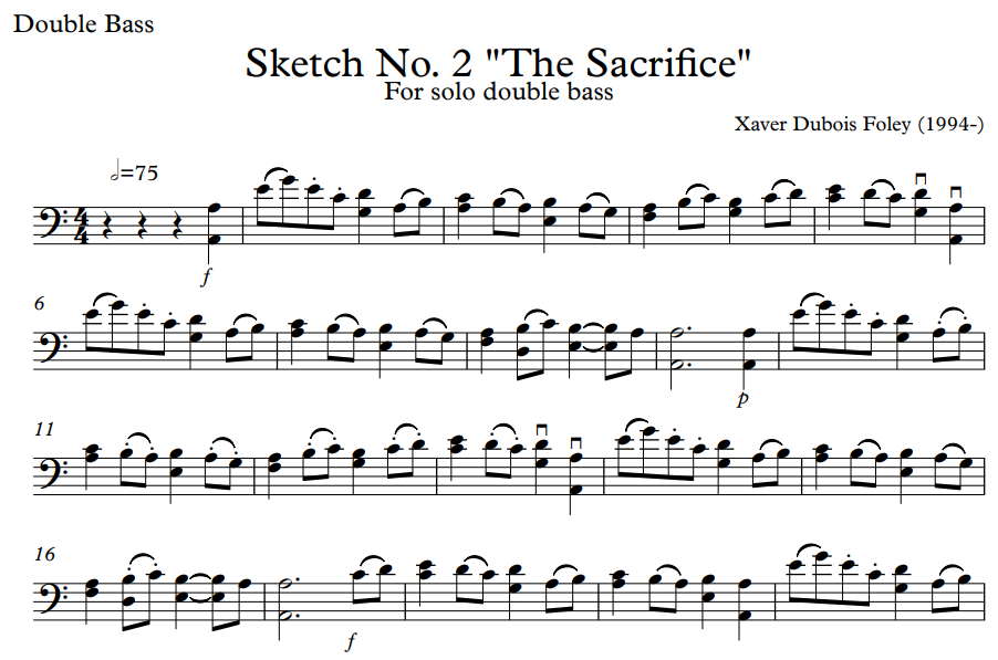 Xavier Foley 的第 2 号素描“The Sacrifice” - The Mountain Sketches