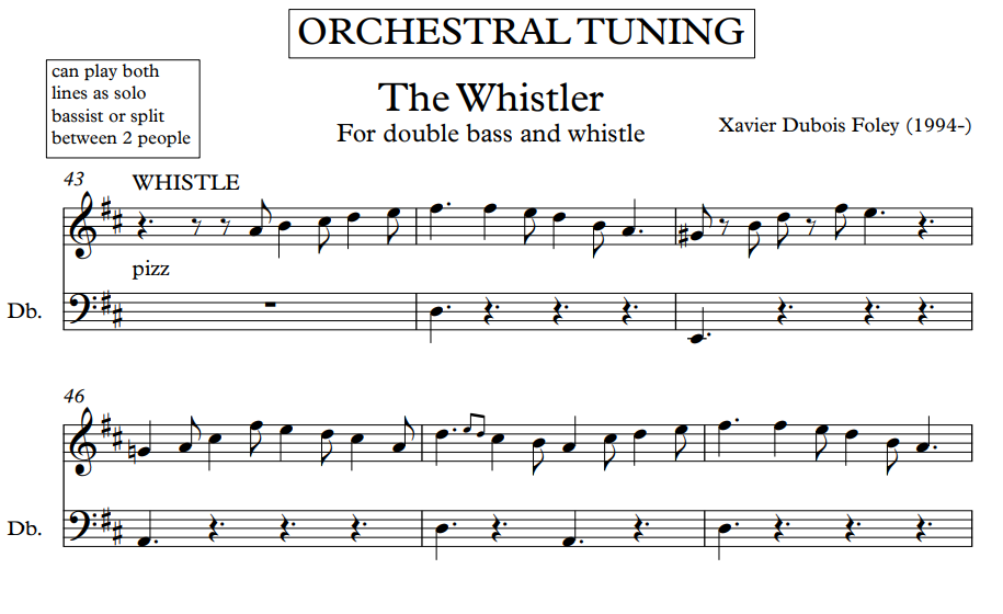The Whistler by Xavier Foley