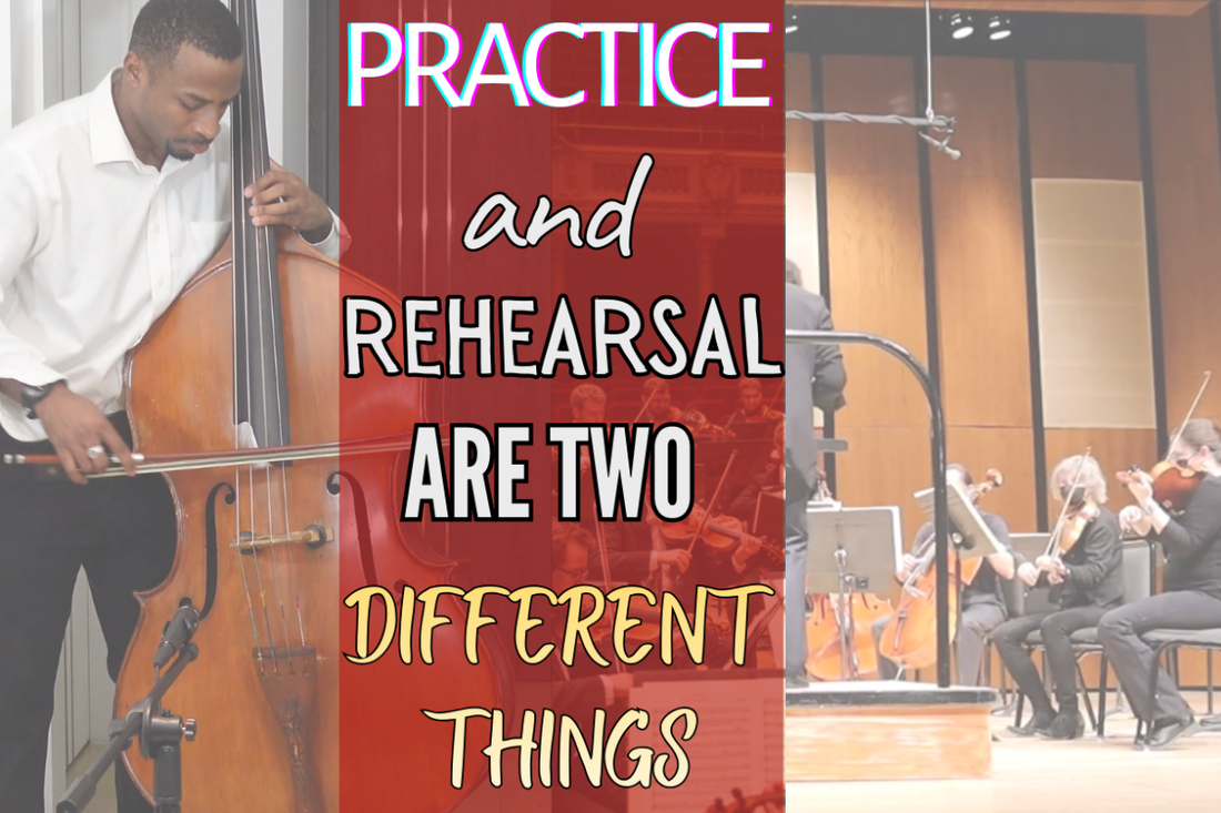 What Happens Before the Performance: Practice vs Rehearsal