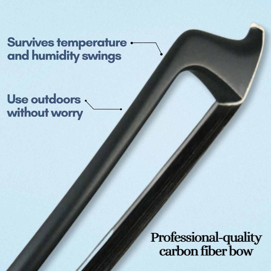 "Fiesta" Carbon Fiber Double Bass German Bow by Xavier Foley