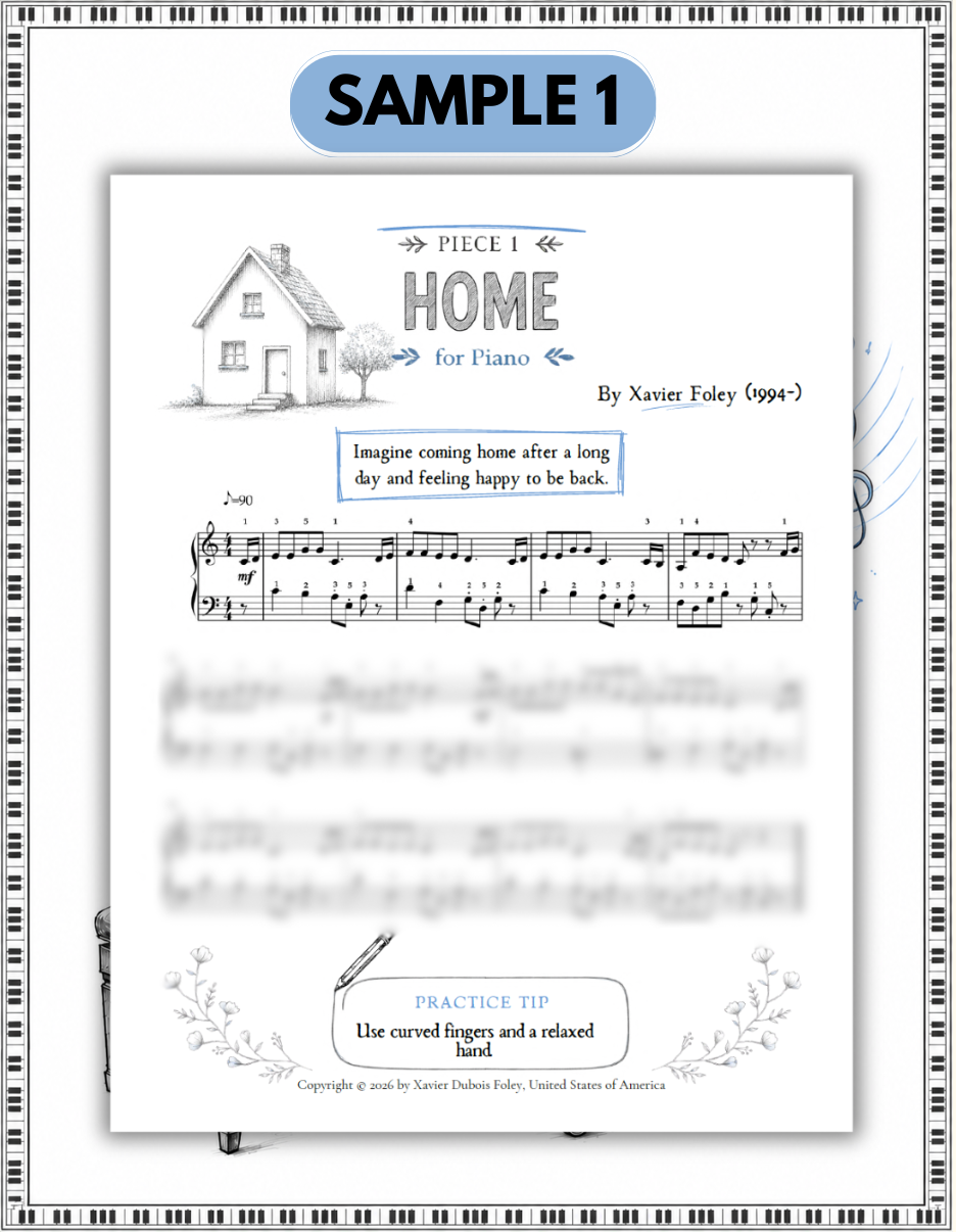 Pencil Piano: Intermediate Edition By Xavier Foley (Digital Copy)