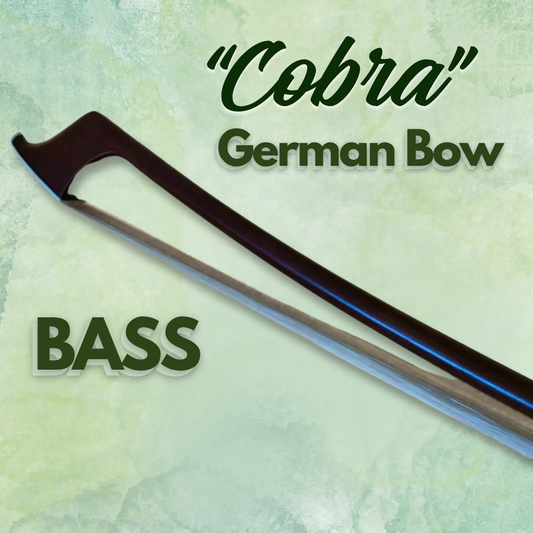 "Cobra" Brazilwood Double Bass German Bow by Xavier Foley
