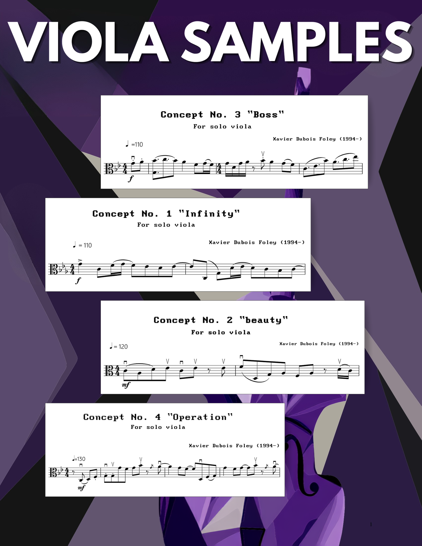 Concepts by Xavier Foley (Intermediate)