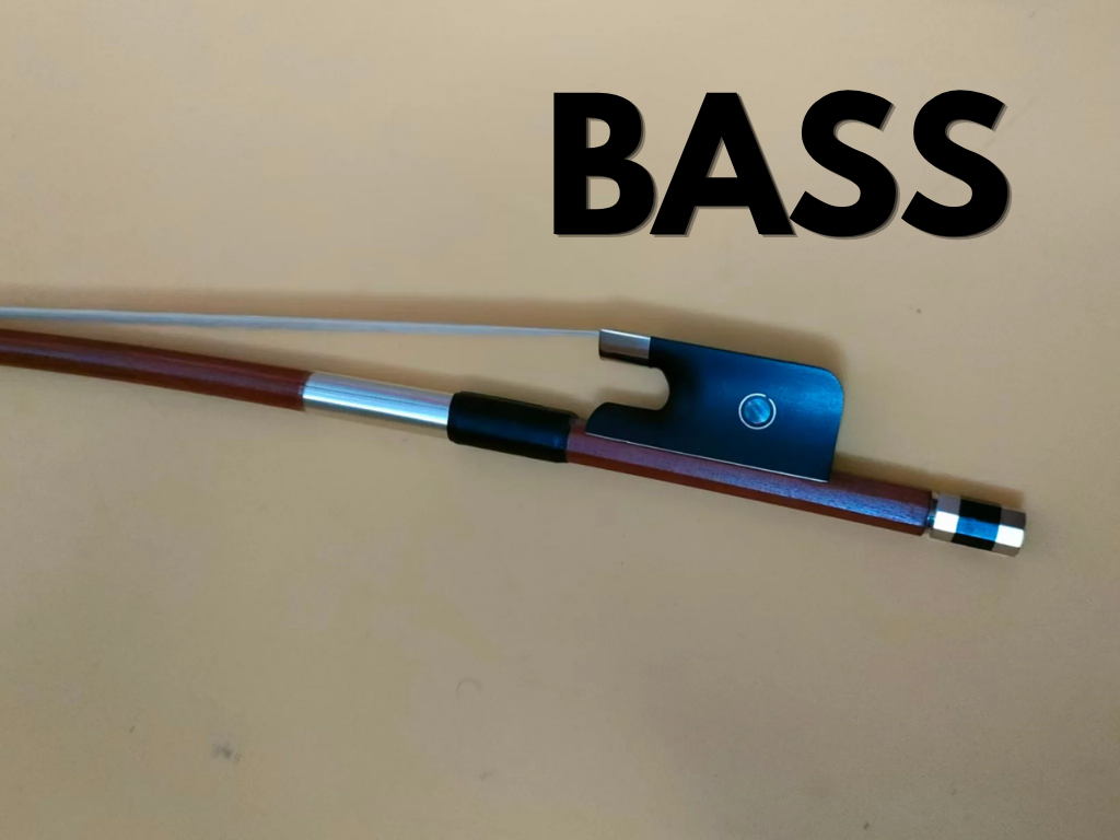 "Cobra" Brazilwood Double Bass French Bow by Xavier Foley