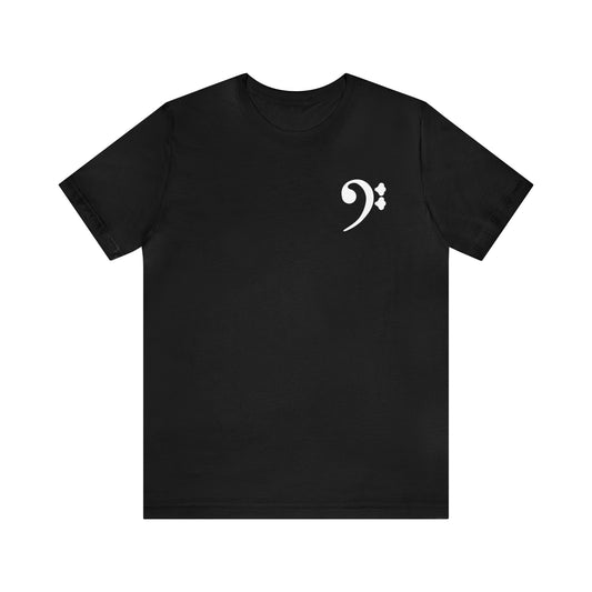 Bass essentials T-shirt in black (unisex) by Xavier Foley