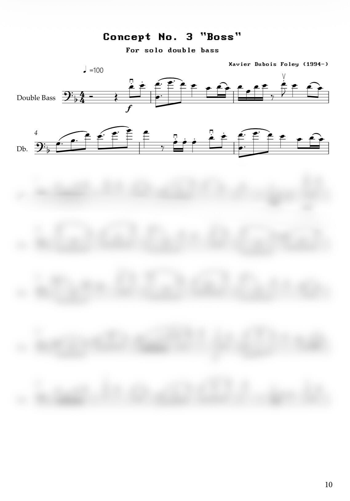 Concept Bass by Xavier Foley