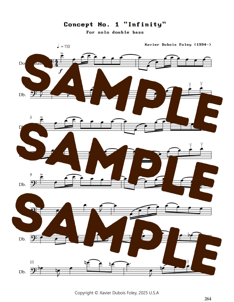 Concept Bass by Xavier Foley (Intermediate)