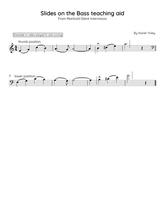 Slides on the Bass teaching aid