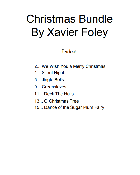 Christmas Bundle (intermediate - advanced)