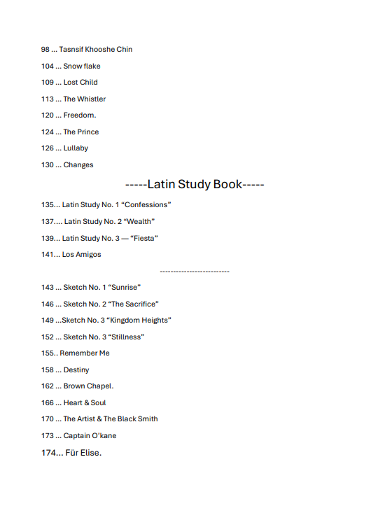 The Solo Book (All solos included)