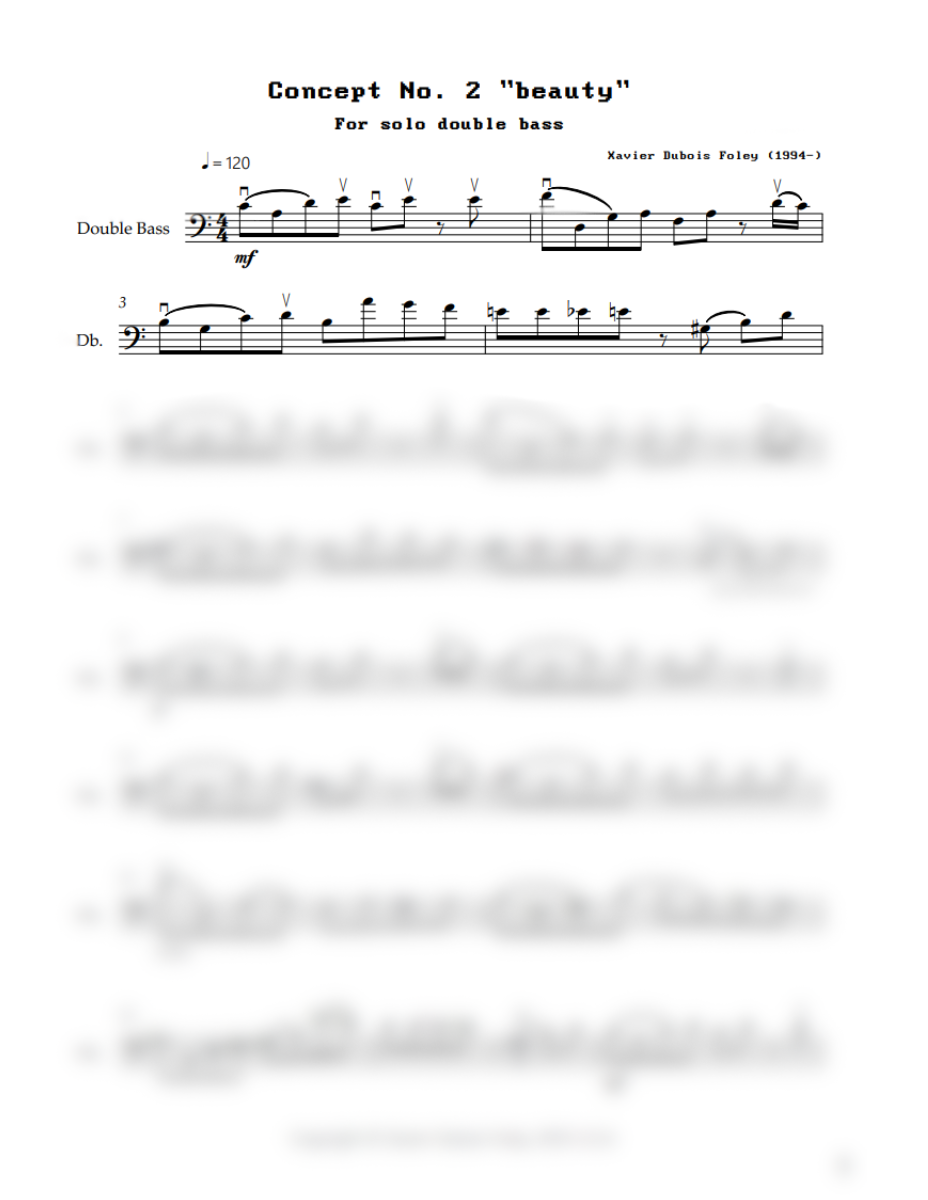 Concept Bass by Xavier Foley