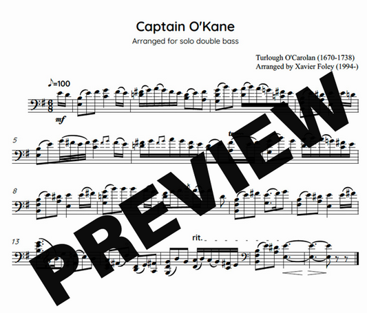 [FREE] Captain O'Kane double bass arrangement