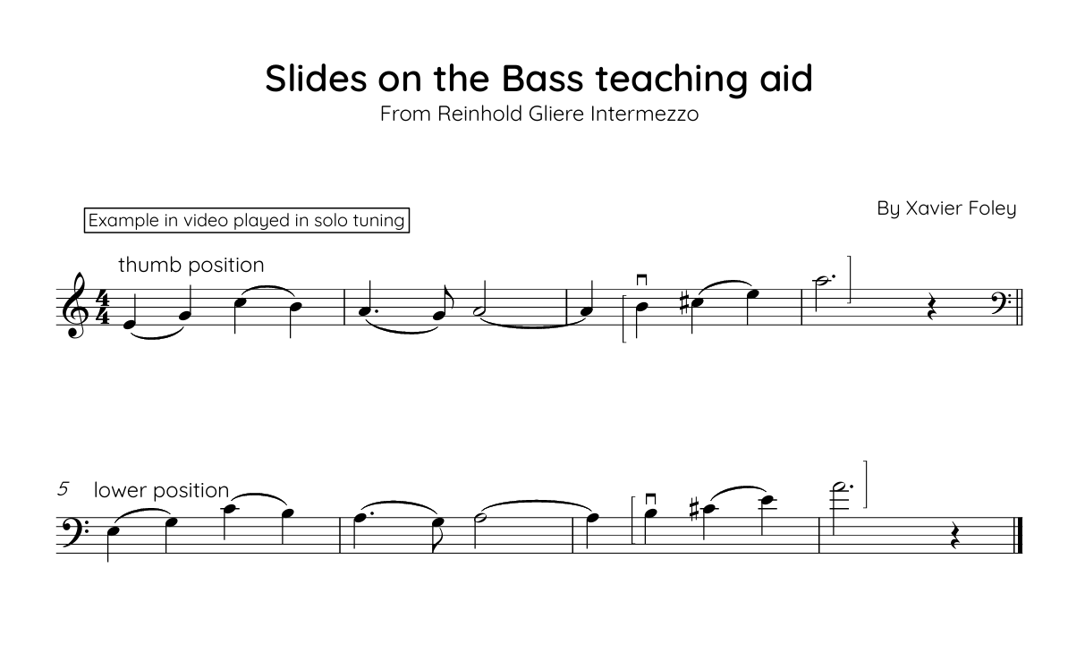 Slides on the Bass