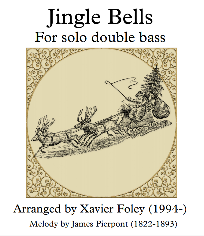 Jingle Bells arr. by Xavier Foley for Solo Bass