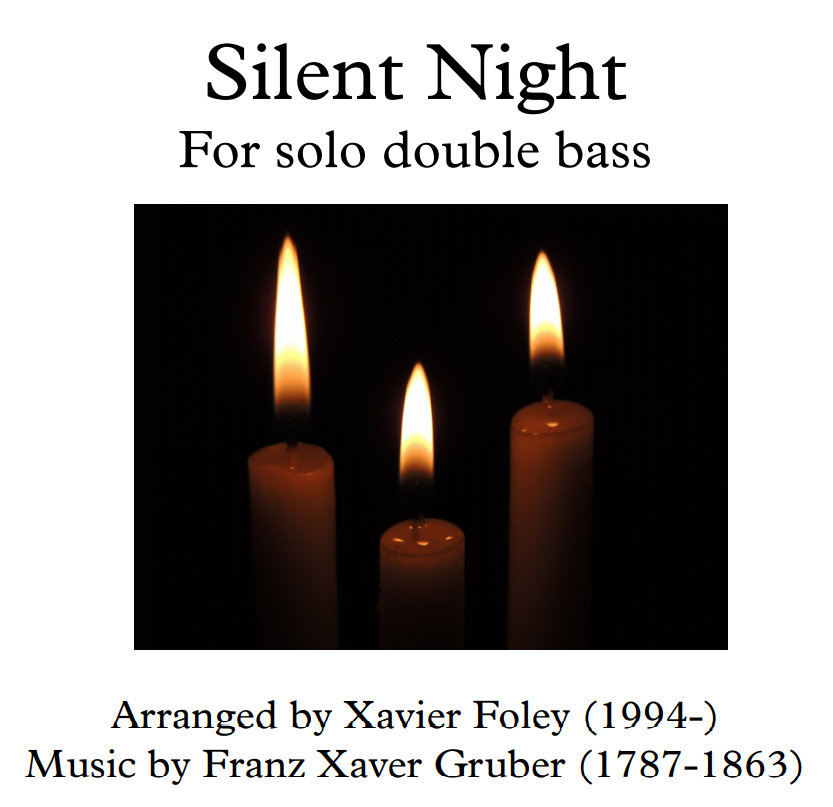 Silent night - solo bass
